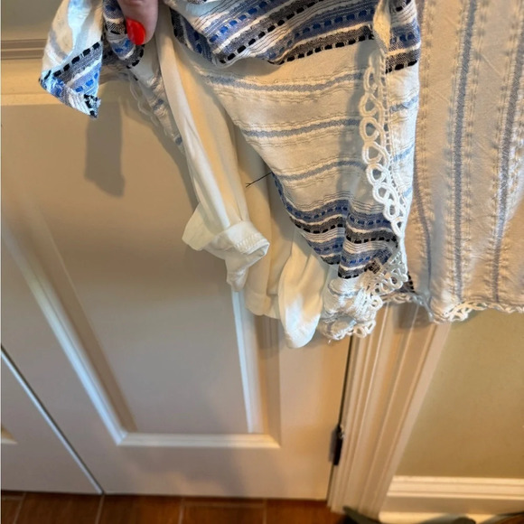 Versona Blue White Romper Sz M - Picture 9 of 13